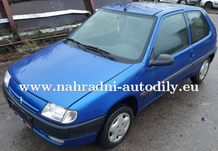 Citroen Saxo modrá na náhradní díly Brno / nahradni-autodily.eu