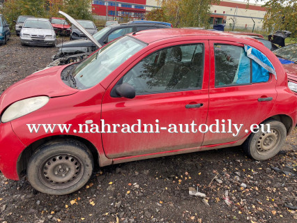 Nissan Micra červená na náhradní díly Pardubice / nahradni-autodily.eu